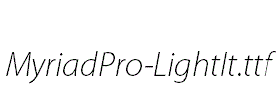 MyriadPro-LightIt