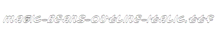 Magic-Beans-Outline-Italic