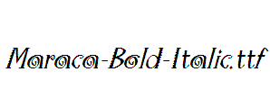 Maraca-Bold-Italic