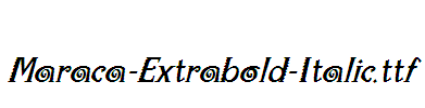 Maraca-Extrabold-Italic