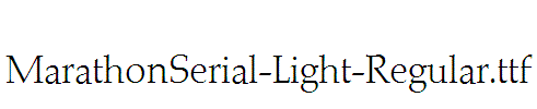 MarathonSerial-Light-Regular