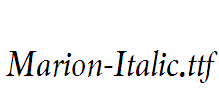 Marion-Italic