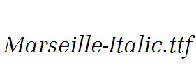 Marseille-Italic