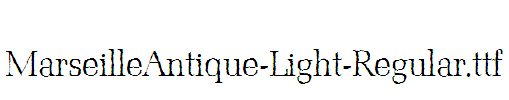 MarseilleAntique-Light-Regular