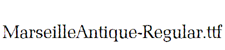 MarseilleAntique-Regular