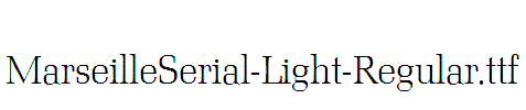 MarseilleSerial-Light-Regular