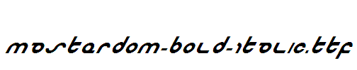 Masterdom-Bold-Italic