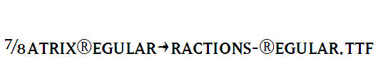 MatrixRegularFractions-Regular