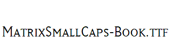 MatrixSmallCaps-Book