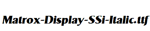 Matrox-Display-SSi-Italic