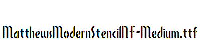 MatthewsModernStencilNF-Medium