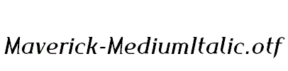 Maverick-MediumItalic