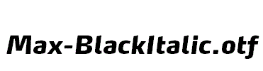 Max-BlackItalic