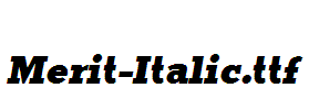 Merit-Italic