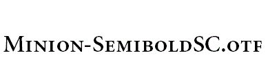 Minion-SemiboldSC