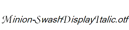 Minion-SwashDisplayItalic