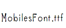 MobilesFont