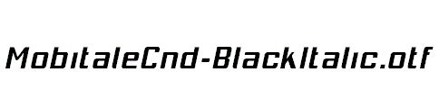 MobitaleCnd-BlackItalic