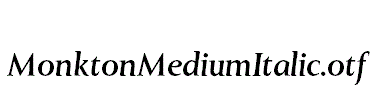 MonktonMediumItalic