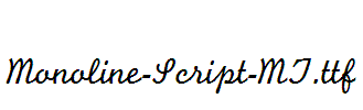 Monoline-Script-MT