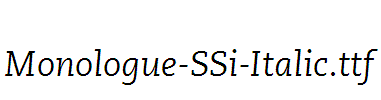 Monologue-SSi-Italic