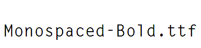 Monospaced-Bold