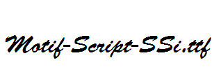 Motif-Script-SSi