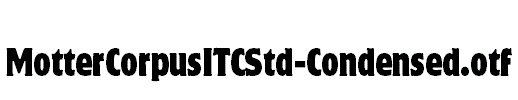 MotterCorpusITCStd-Condensed