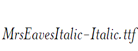 MrsEavesItalic-Italic