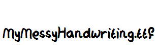 MyMessyHandwriting