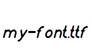 my-font