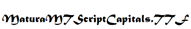 MaturaMTScriptCapitals