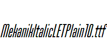 MekanikItalicLETPlain10