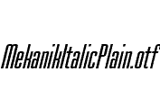 MekanikItalicPlain