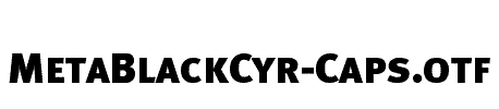 MetaBlackCyr-Caps