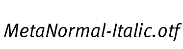 MetaNormal-Italic