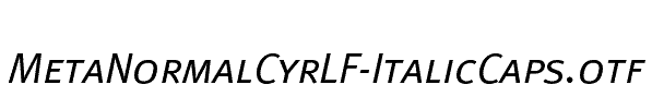 MetaNormalCyrLF-ItalicCaps