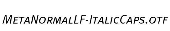 MetaNormalLF-ItalicCaps