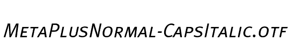MetaPlusNormal-CapsItalic