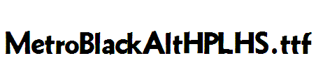 MetroBlackAltHPLHS