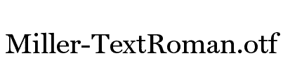 Miller-TextRoman