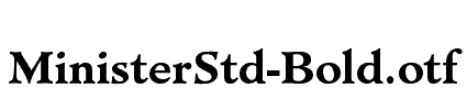 MinisterStd-Bold