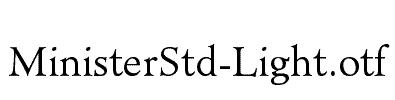 MinisterStd-Light