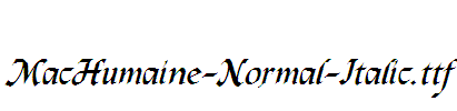 MacHumaine-Normal-Italic