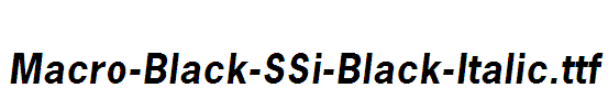 Macro-Black-SSi-Black-Italic