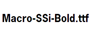 Macro-SSi-Bold