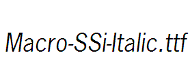 Macro-SSi-Italic