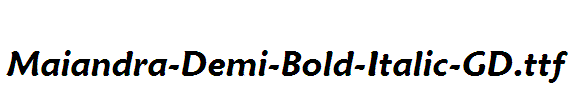 Maiandra-Demi-Bold-Italic-GD