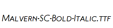 Malvern-SC-Bold-Italic