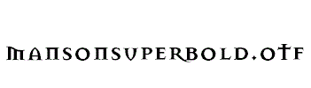 MansonSuperBold